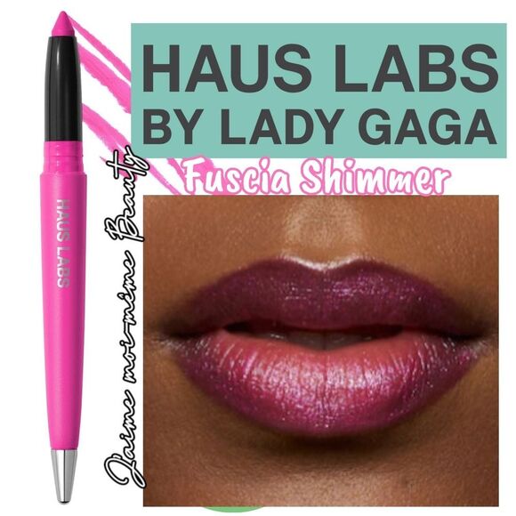 Haus Labs by Lady Gaga Le Monster Lip Crayon in Fuscia Shimmer - Picture 1 of 13